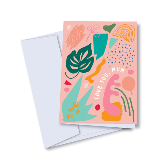 Nook & Burrow greeting card Love You, Mum | greeting card