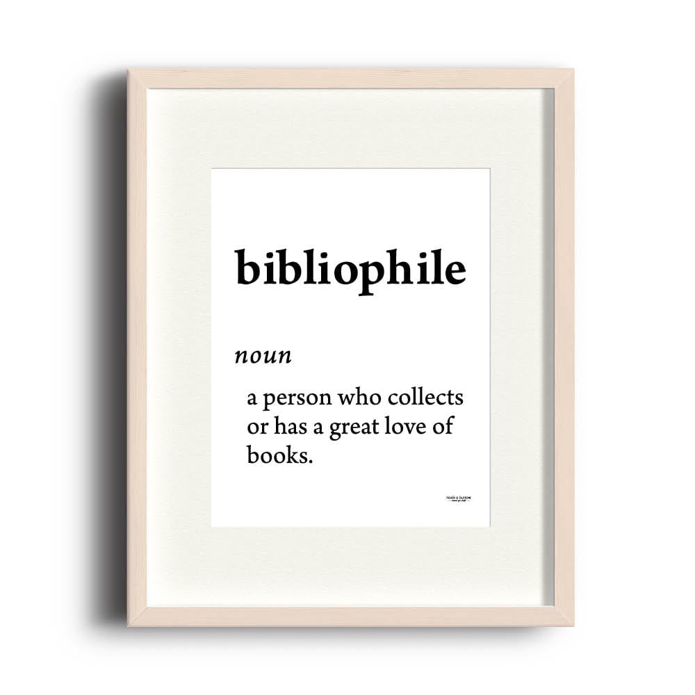 Bibliophile | 8 x 10 print - Nook & Burrow