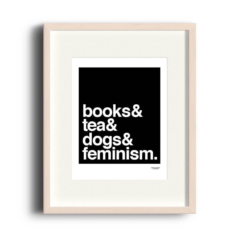 Books & Tea & Dogs | 8 x 10 print - Nook & Burrow