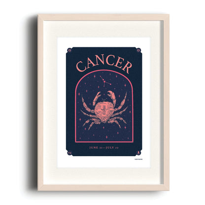 Nook & Burrow poster Cancer | A4 print