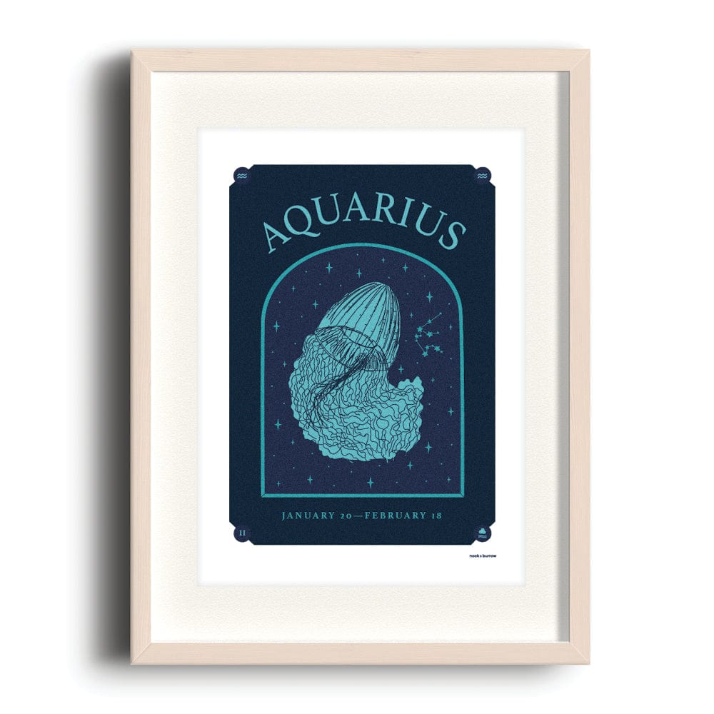 Nook & Burrow poster Dark Aquarius | A4 print