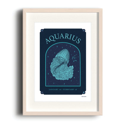 Nook & Burrow poster Dark Aquarius | A4 print