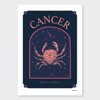 Nook & Burrow poster Dark Cancer | A4 print