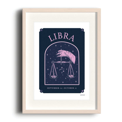 Nook & Burrow poster Dark Libra | A4 print