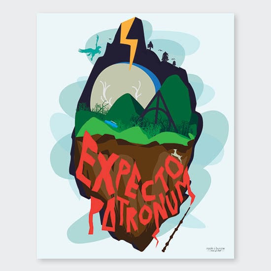 Expecto Patronum | 8 x 10 print - Nook & Burrow