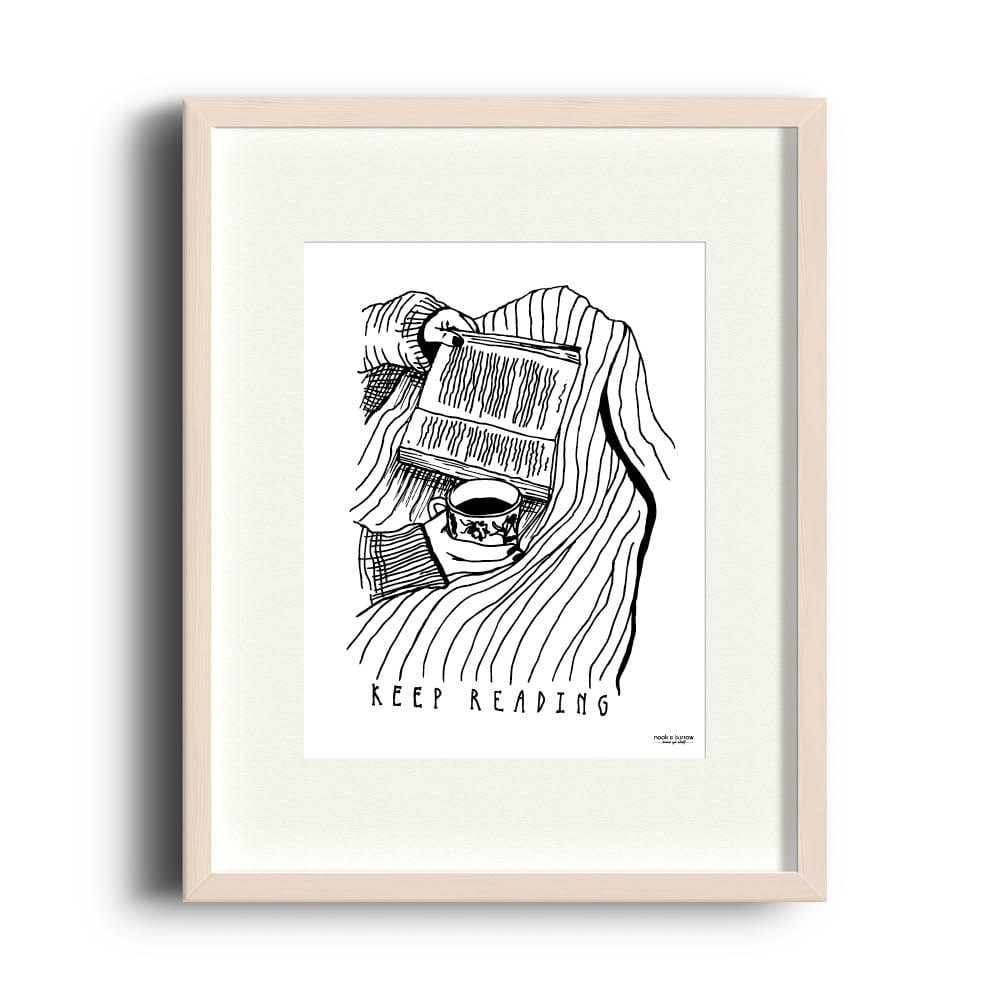 Keep Reading | 8 x 10 print - Nook & Burrow