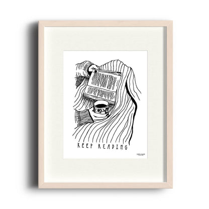 Keep Reading | 8 x 10 print - Nook & Burrow