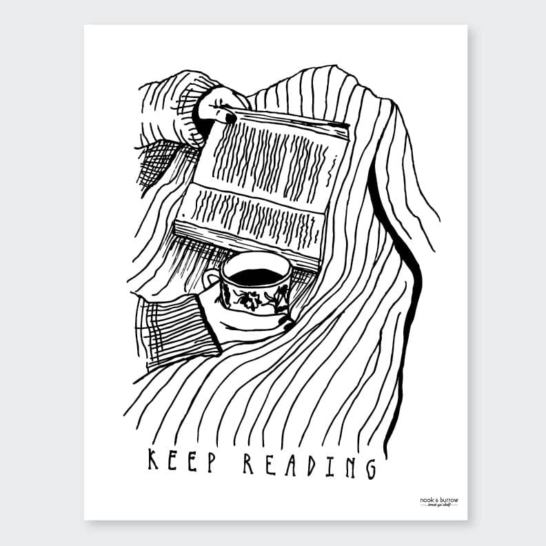 Keep Reading | 8 x 10 print - Nook & Burrow