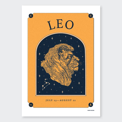 Nook & Burrow poster Leo | A4 print