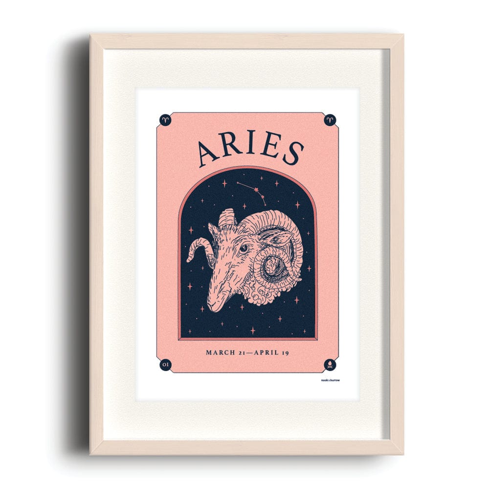 Nook & Burrow poster Light Aries | A4 print