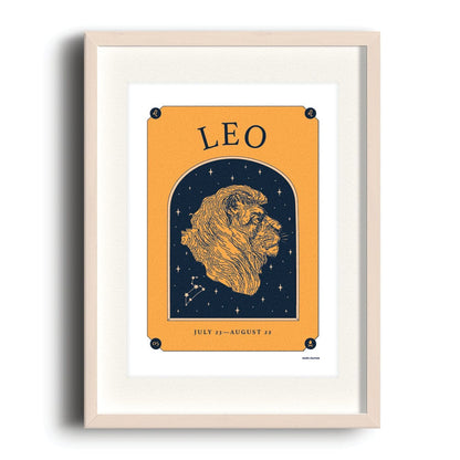 Nook & Burrow poster Light Leo | A4 print