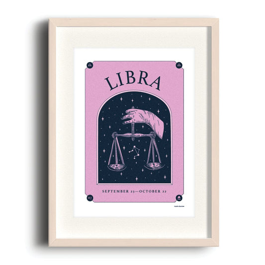 Nook & Burrow poster Light Libra | A4 print