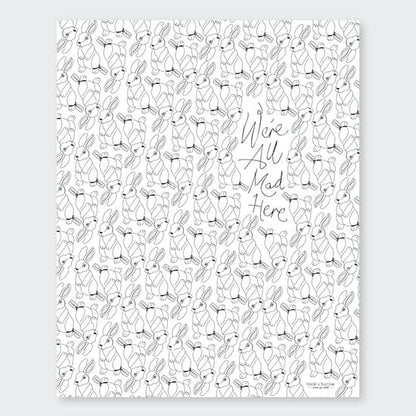 We're All Mad Here | 8 x 10 print - Nook & Burrow
