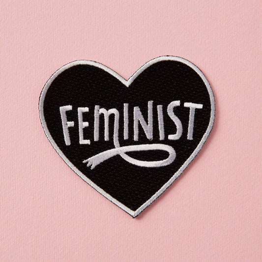 feminist pink iron on patch punky pins Melbourne australia