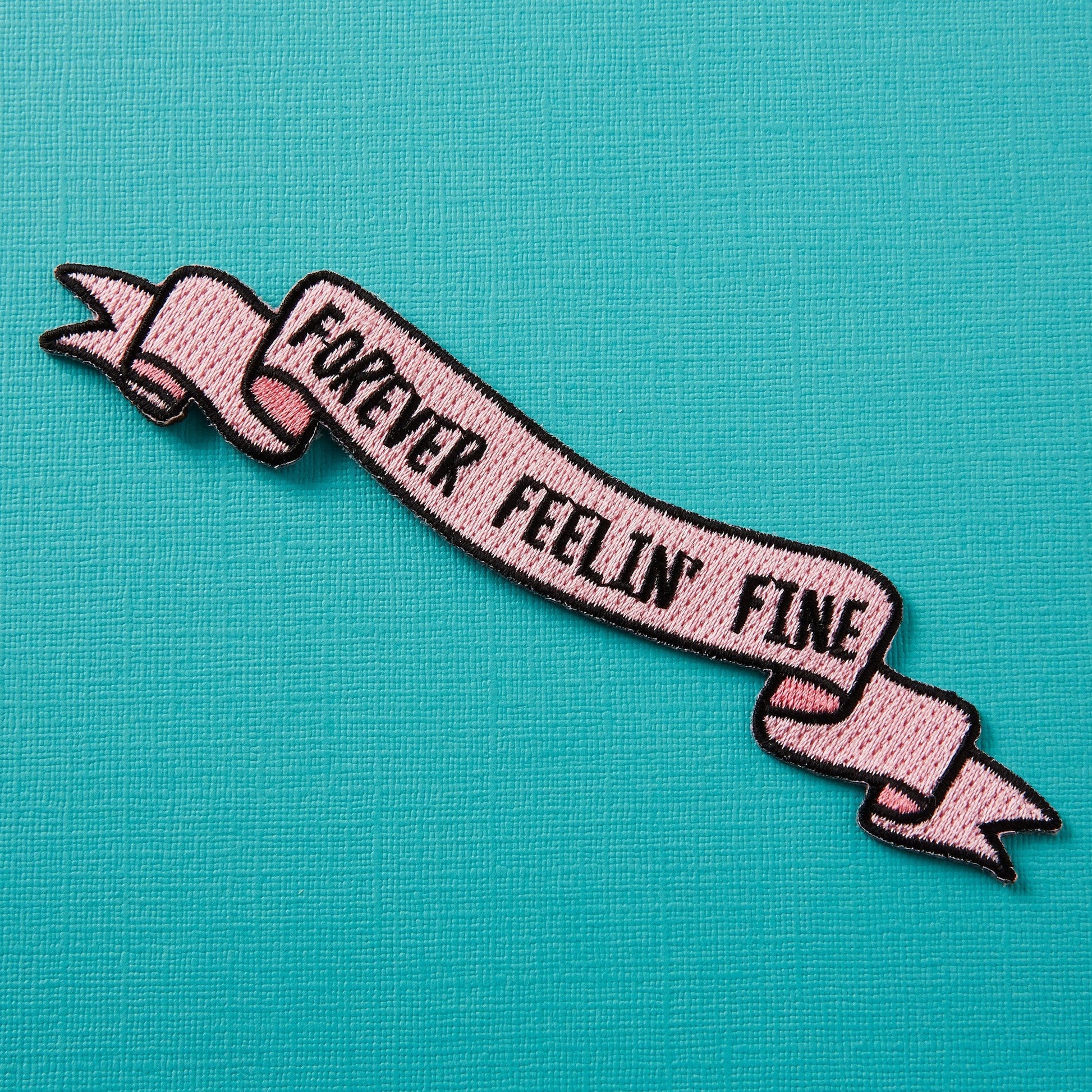 Forever Feelin' Fine | iron on patch - Nook & Burrow