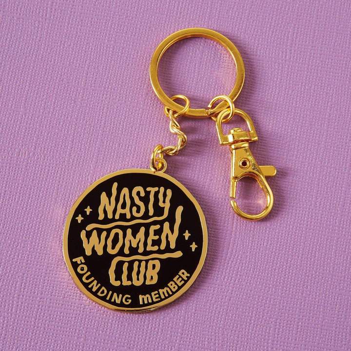 Punky Pins keyring Nasty Women Club | enamel keyring