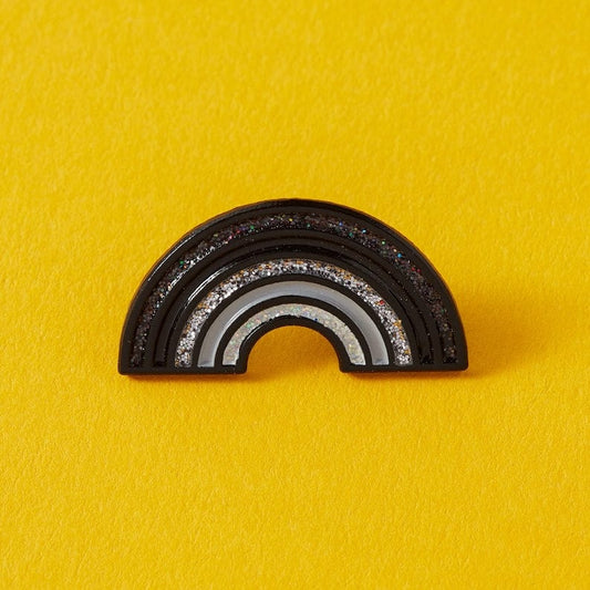 Punky Pins pin Black Rainbow | enamel pin