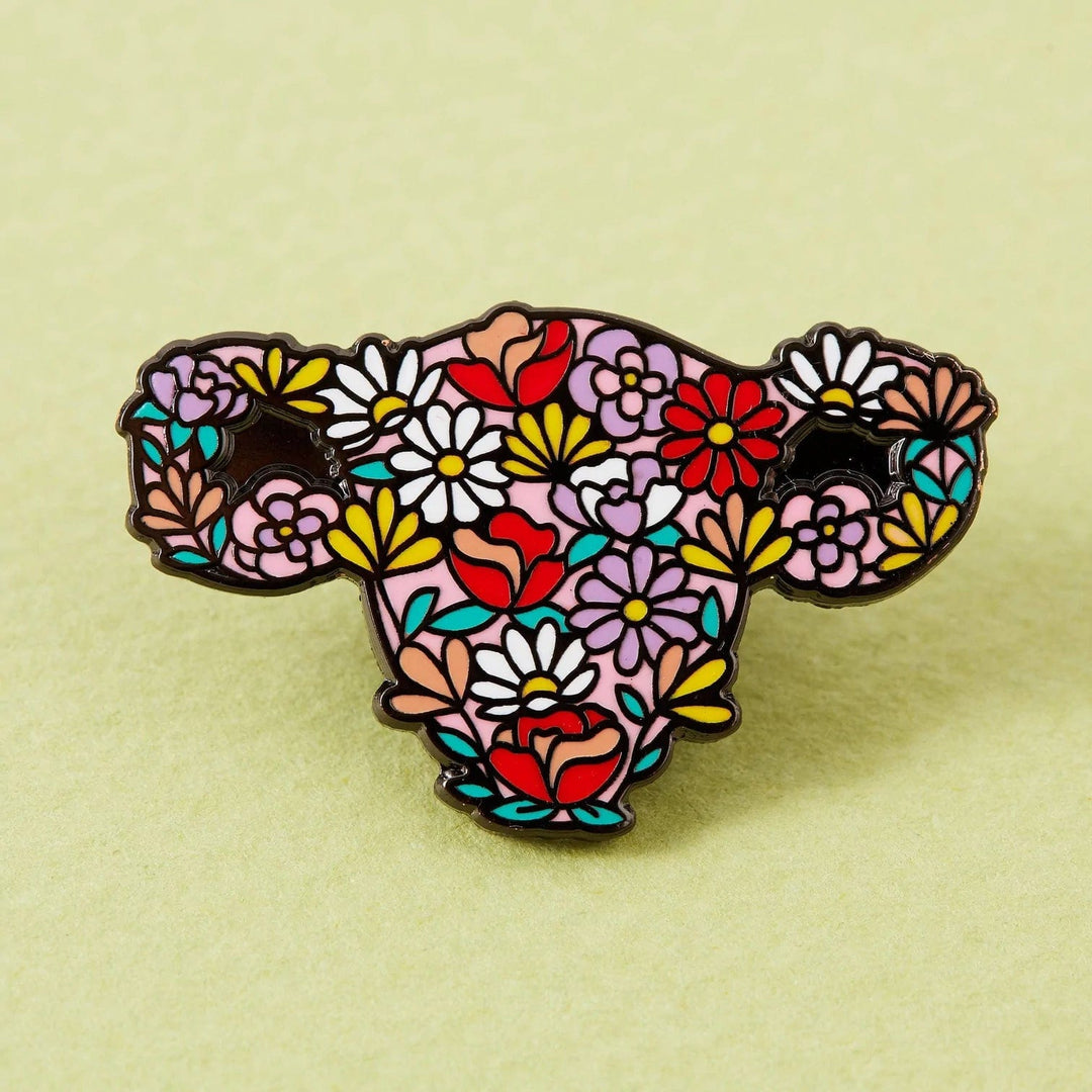 Punky Pins pin Floral Uterus | enamel pin
