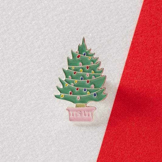 It's Lit Christmas Tree | enamel pin - Nook & Burrow