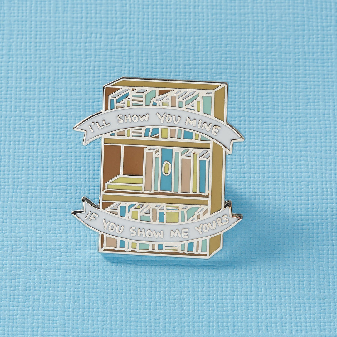 Show Me Your Shelf | enamel pin - Nook & Burrow